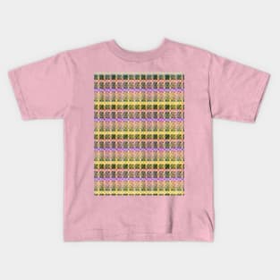 Pink and yellow stripes Kids T-Shirt